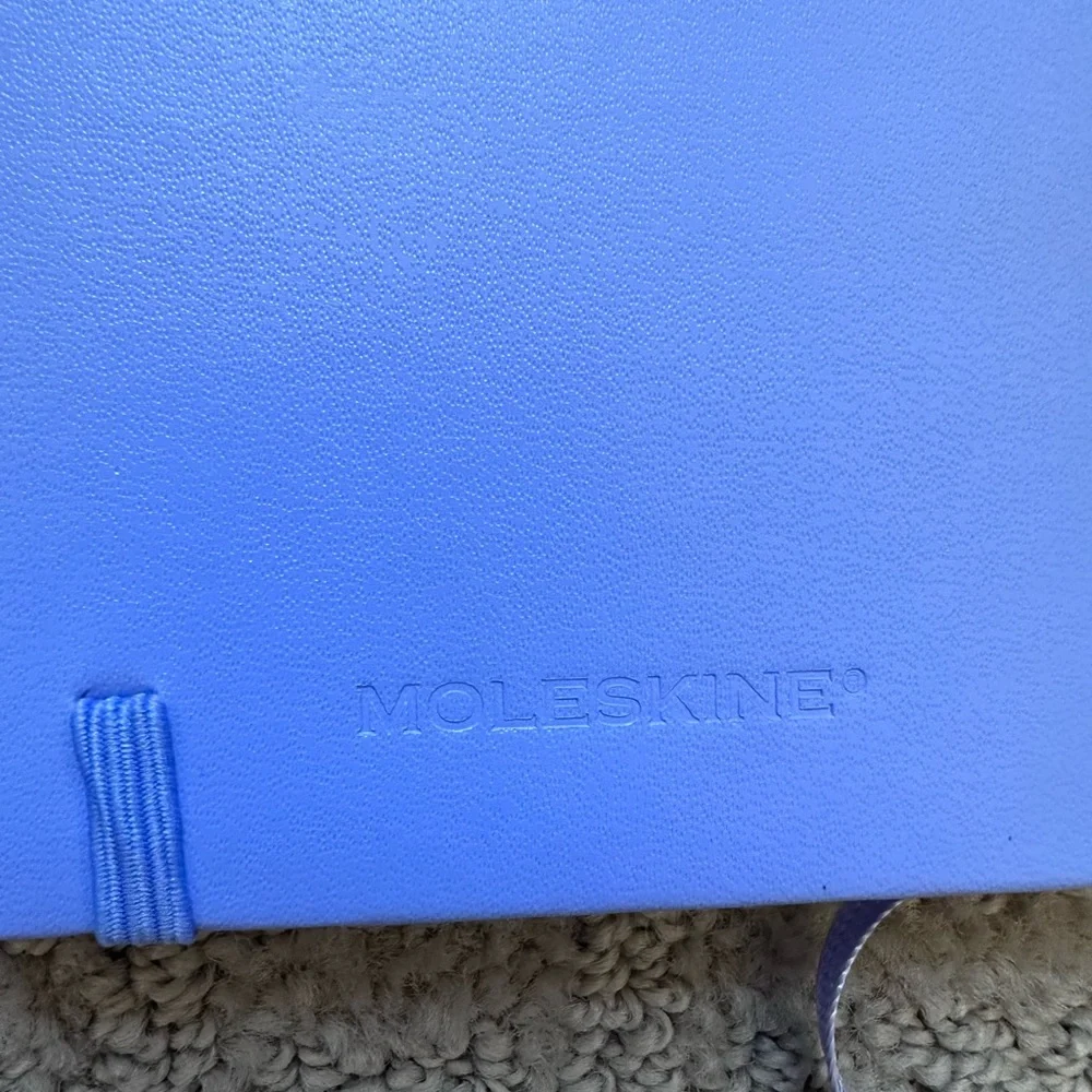 Moleskine Black and Light Blue (lavender) 192pg Ruled Pocket Notebook